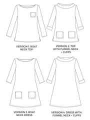 Coco Top and Dress by Tilly and the Buttons - full size range