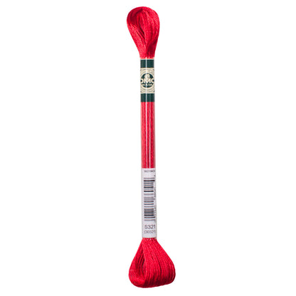 Satin Thread:  8m: Skein - Metallic Carmine Red