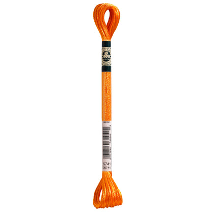 Satin Thread:  8m: Skein - Mandarin	Orange