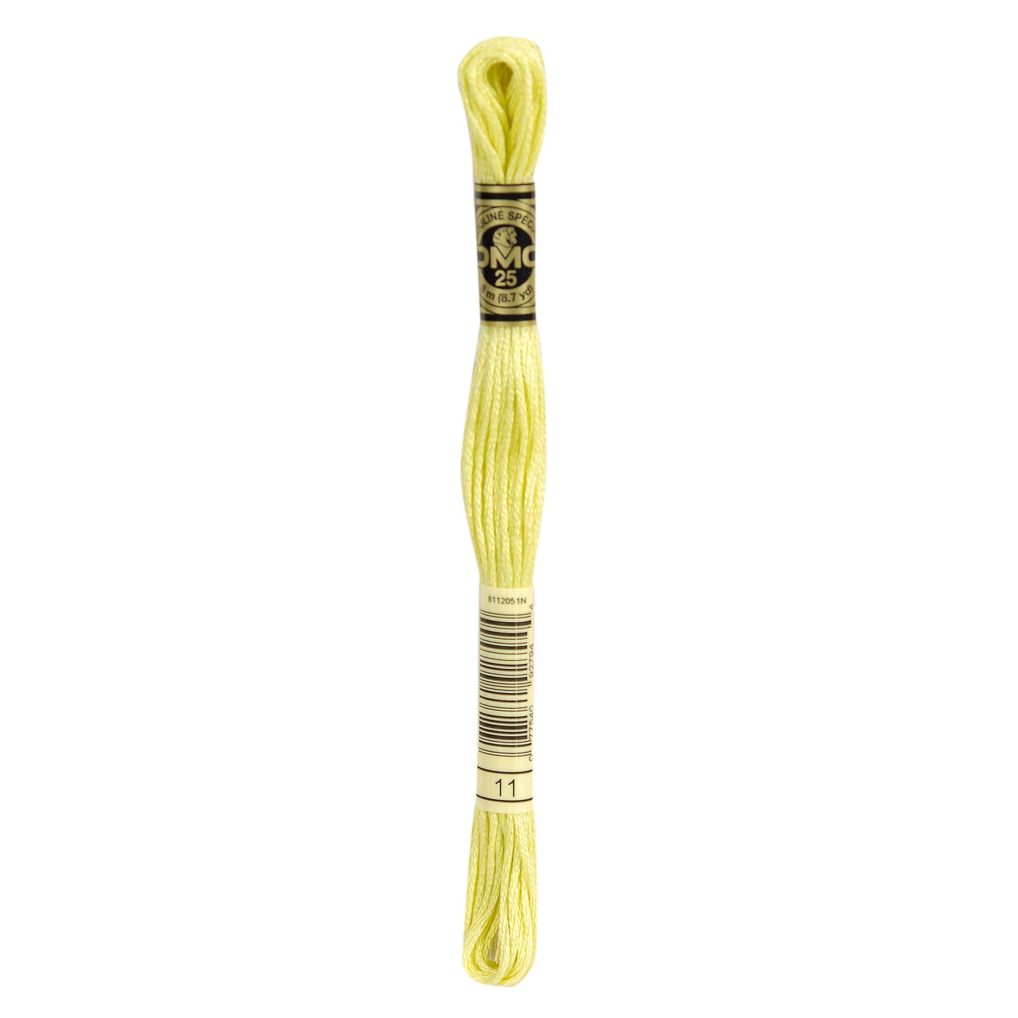 Mouliné Stranded Cotton:  8m: Skein - Lemon Drop