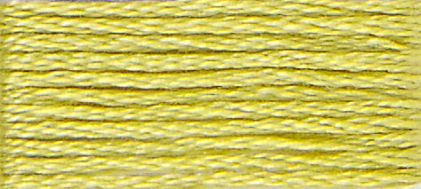 DMC Mouliné Stranded Cotton:  8m: Skein - Citrus Yellow 