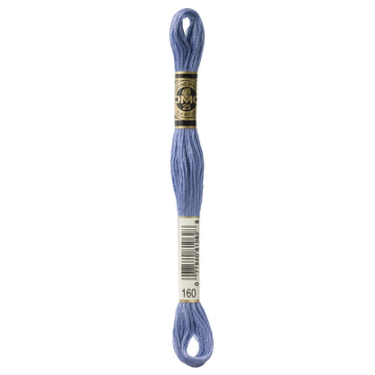 Mouliné Stranded Cotton:  8m: Skein - Stormy Blue