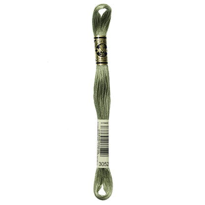 Mouliné Stranded Cotton:  8m: Skein - Silver Green
