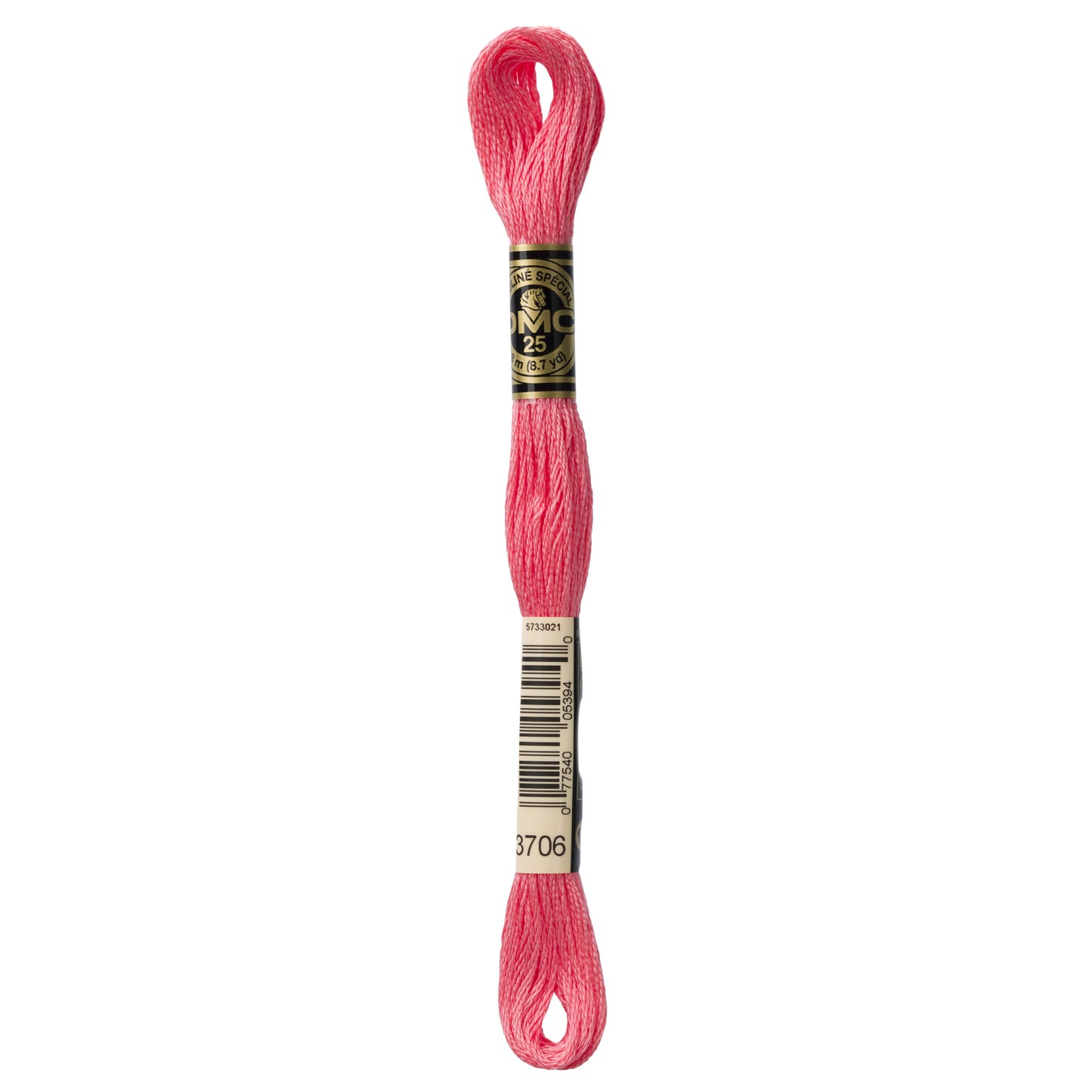 Mouliné Stranded Cotton:  8m: Skein - Flamingo
