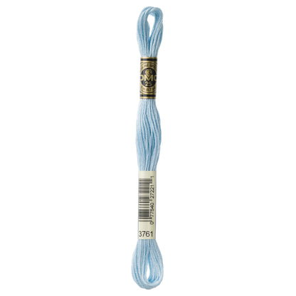Mouliné Stranded Cotton:  8m: Skein - Aquamarine Blue