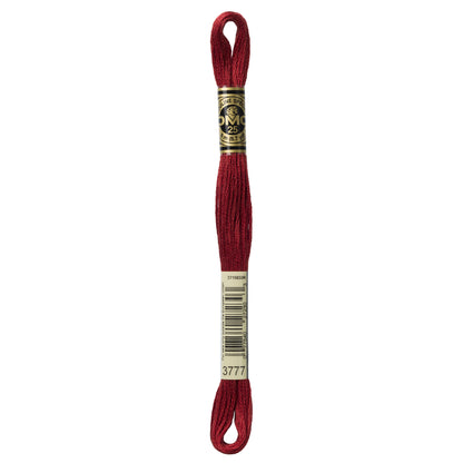 Mouliné Stranded Cotton:  8m: Skein - Red Leather