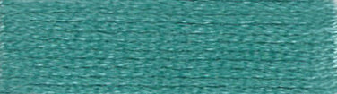 DMC Mouliné Stranded Cotton:  8m: Skein - Metallic Turquoise Green
