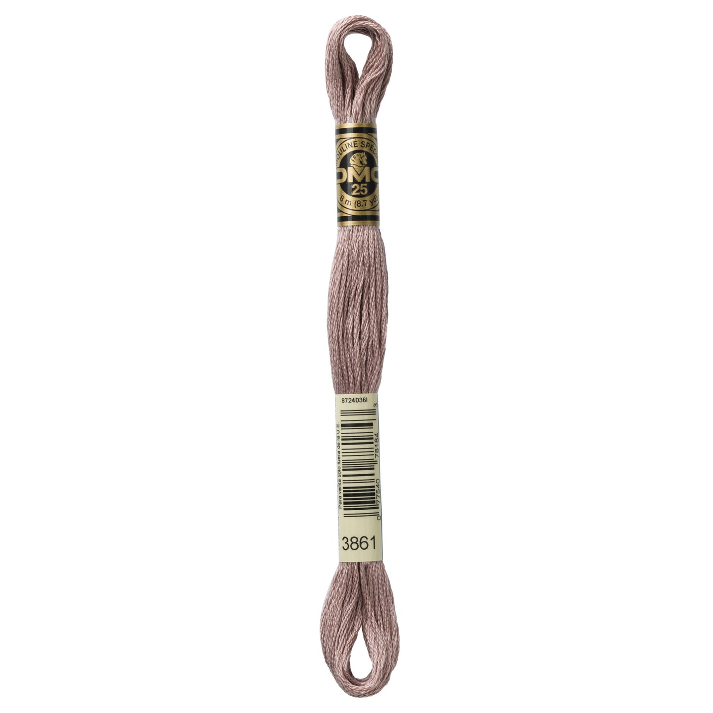 Mouliné Stranded Cotton:  8m: Skein - Light Taupe