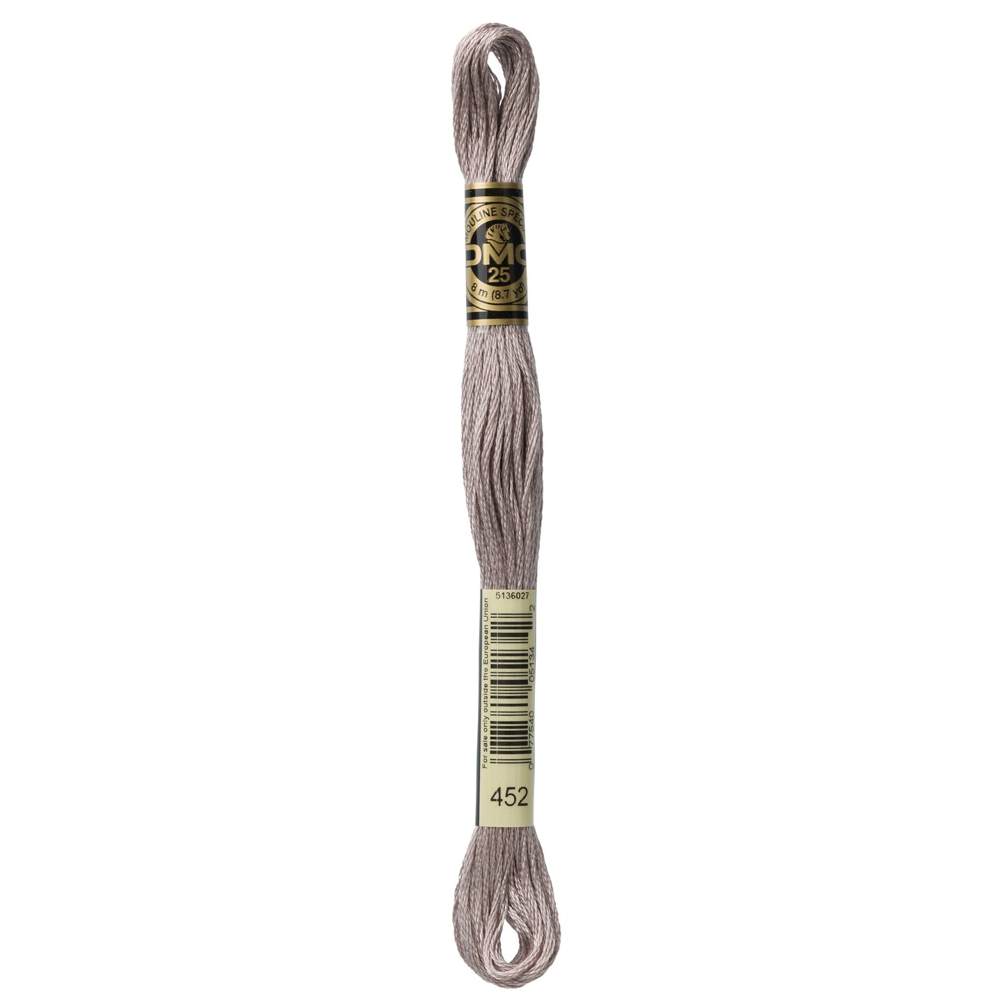 Mouliné Stranded Cotton:  8m: Skein - Pigeon Grey