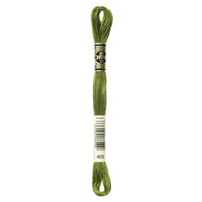Mouliné Stranded Cotton:  8m: Skein - Golden Moss Green