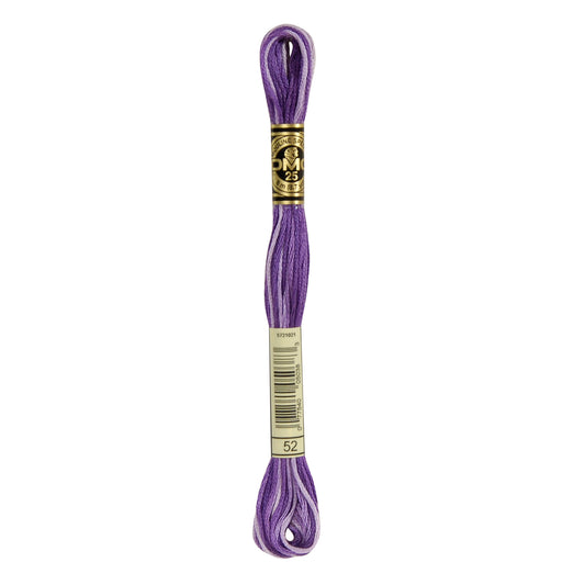 Mouliné Stranded Cotton:  8m: Skein - Violet Perfume Ombre