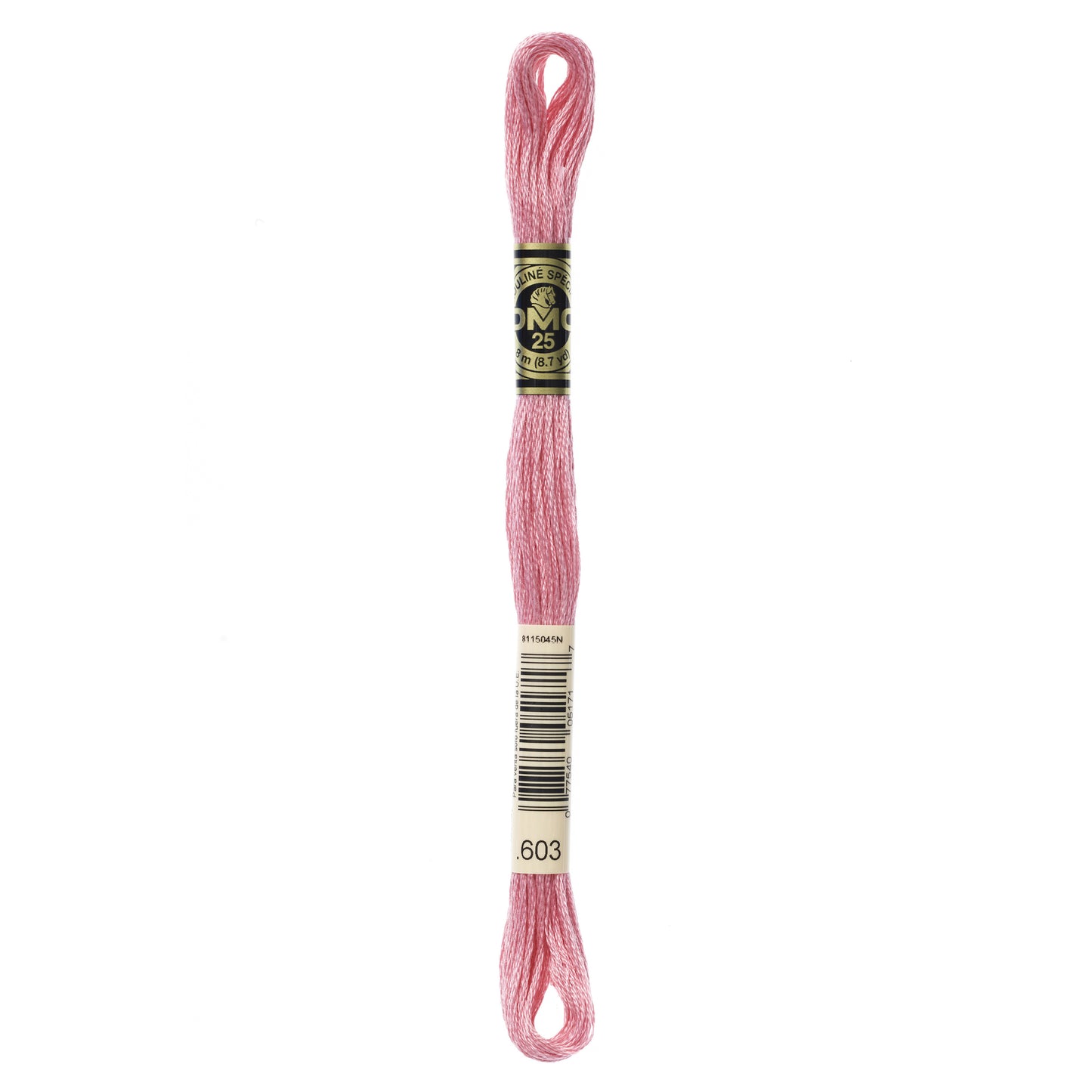 Mouliné Stranded Cotton:  8m: Skein - Macaroon Pink