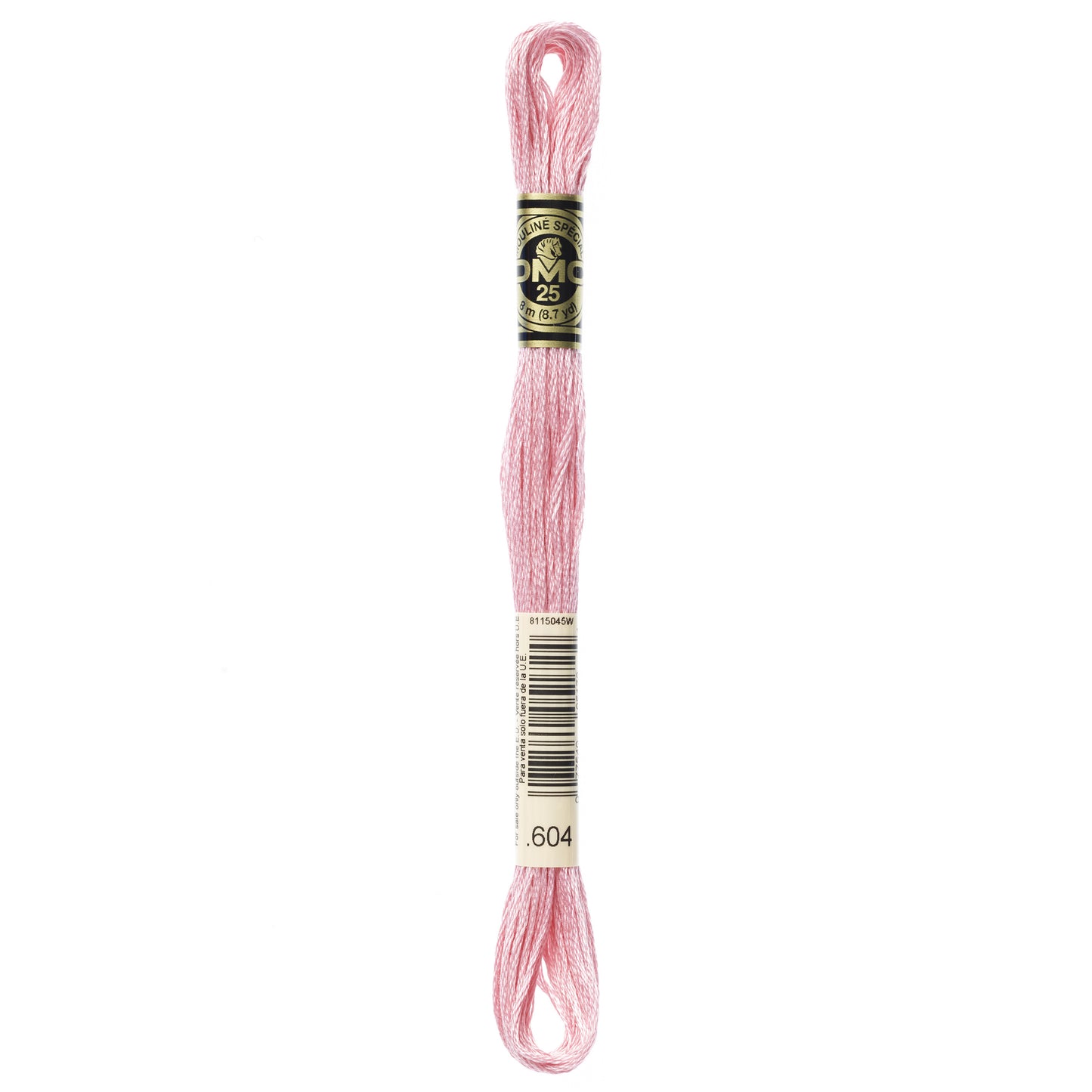 Mouliné Stranded Cotton:  8m: Skein - Pink Hyacinth