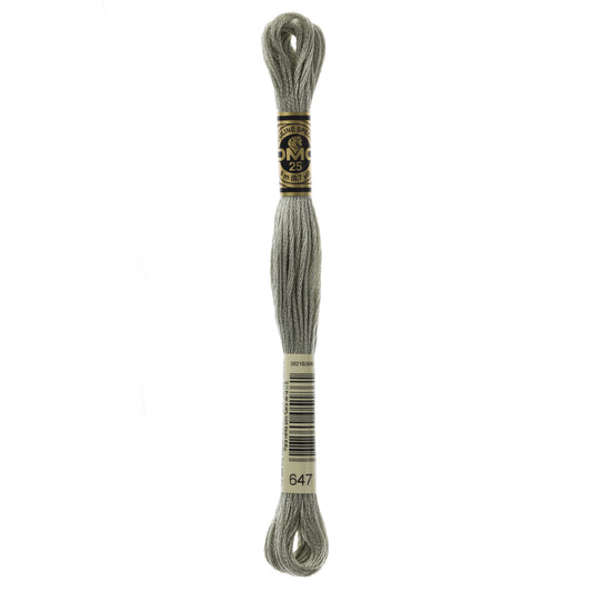 Mouliné Stranded Cotton:  8m: Skein - Rock Grey