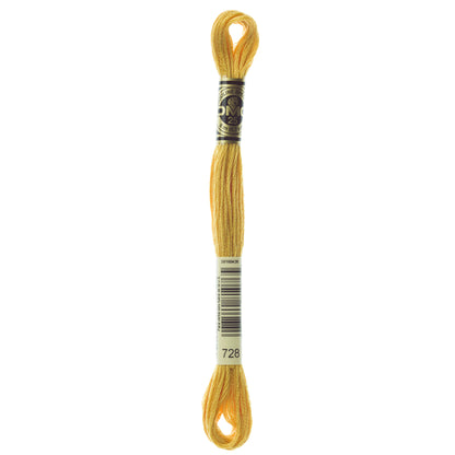 Mouliné Stranded Cotton:  8m: Skein - Mustard