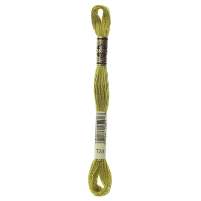 Mouliné Stranded Cotton:  8m: Skein - Golden Green