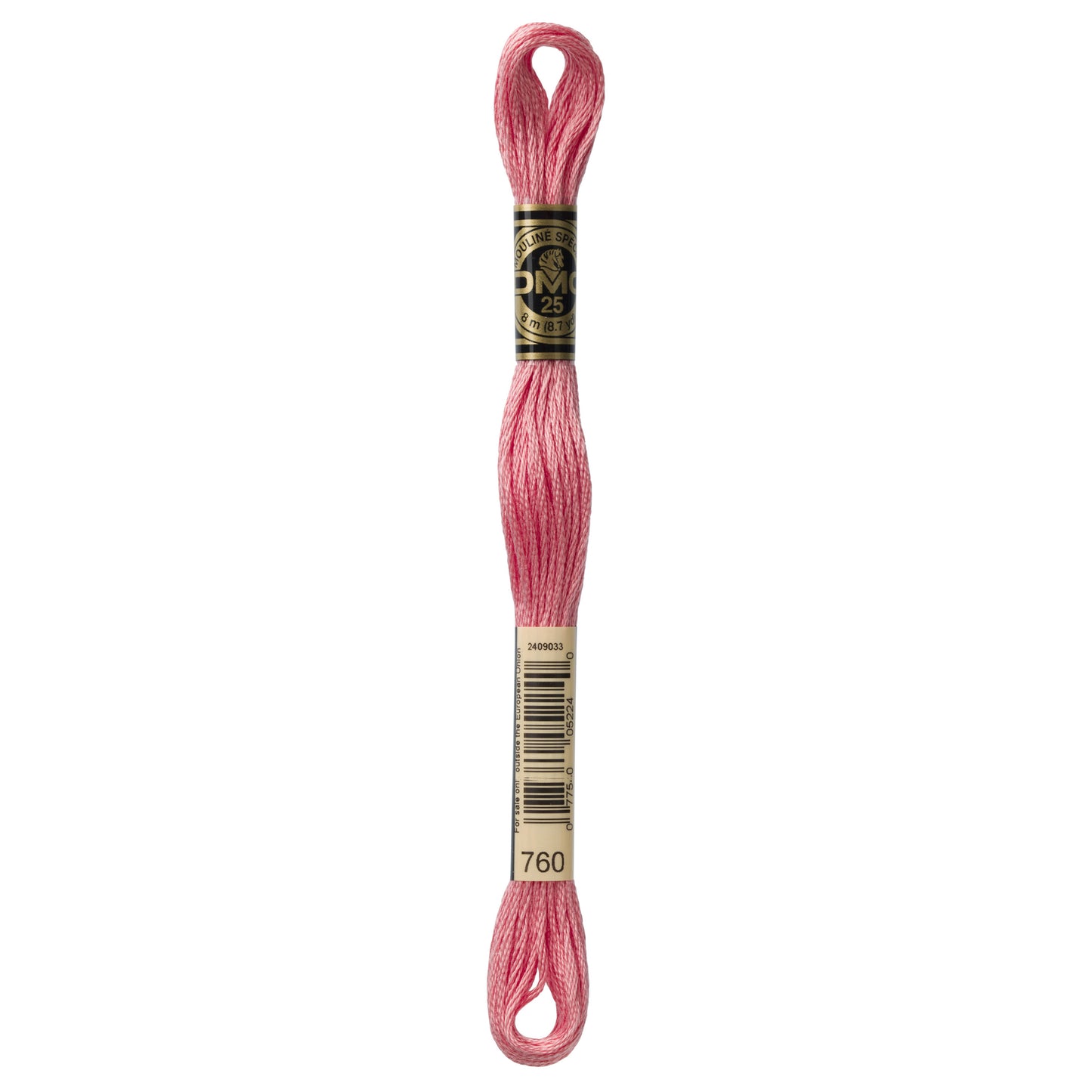 Mouliné Stranded Cotton:  8m: Skein - Dusty Pink