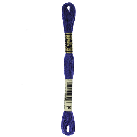 Mouliné Stranded Cotton:  8m: Skein - French Blue