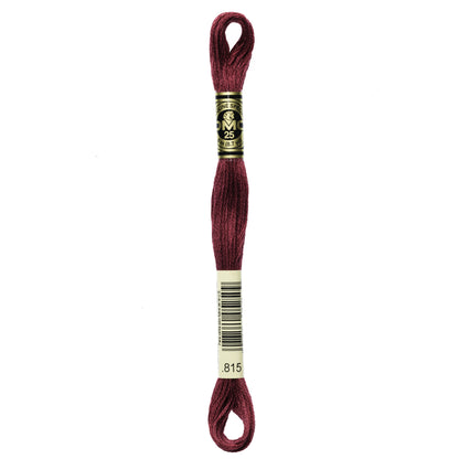 Mouliné Stranded Cotton:  8m: Skein - Metallic Black Cherry