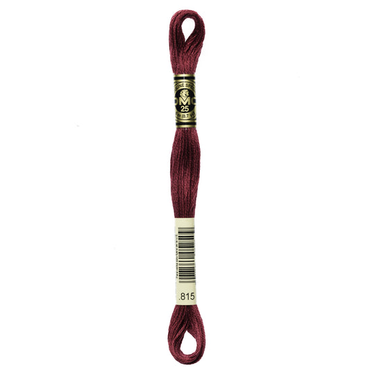 Mouliné Stranded Cotton:  8m: Skein - Metallic Black Cherry