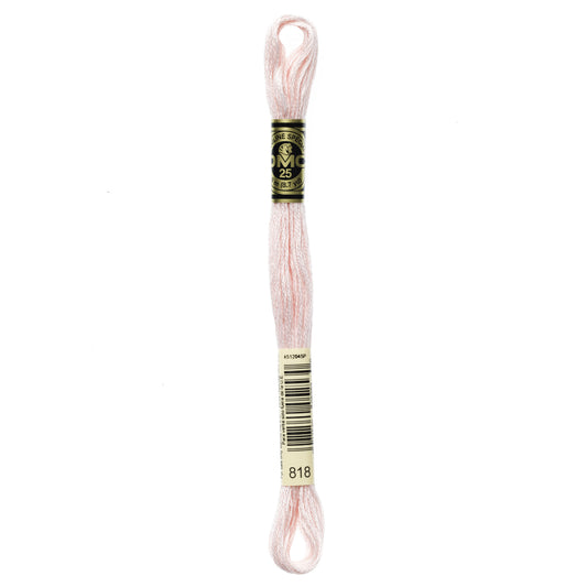 Mouliné Stranded Cotton:  8m: Skein - Pearlescent Powder Pink