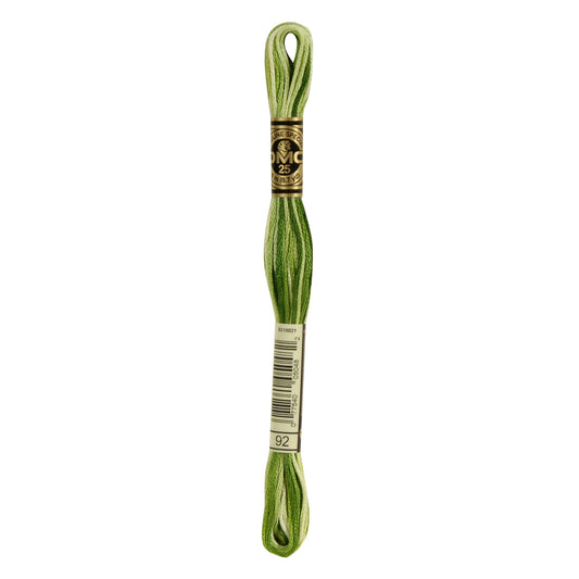 Mouliné Stranded Cotton:  8m: Skein - Foliage Green Ombre