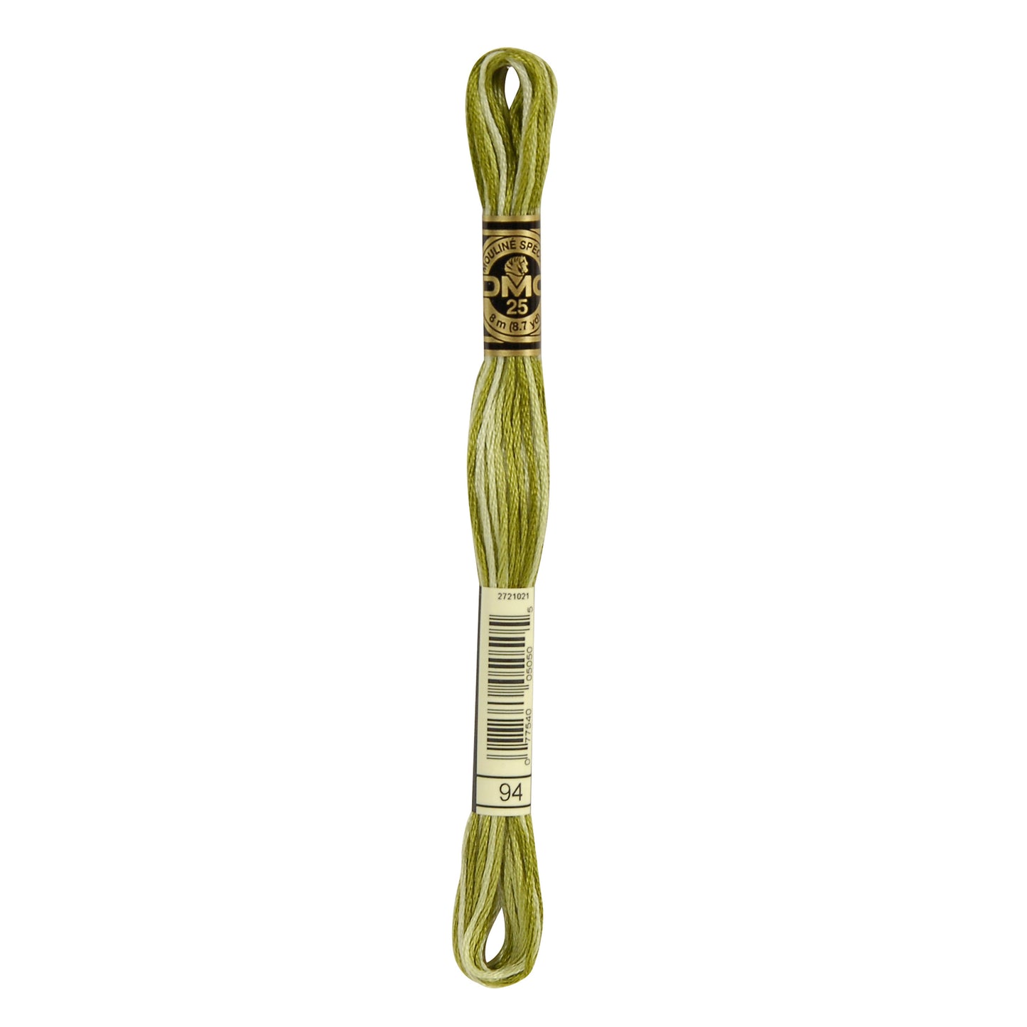 Mouliné Stranded Cotton:  8m: Skein - Moss Green Ombre
