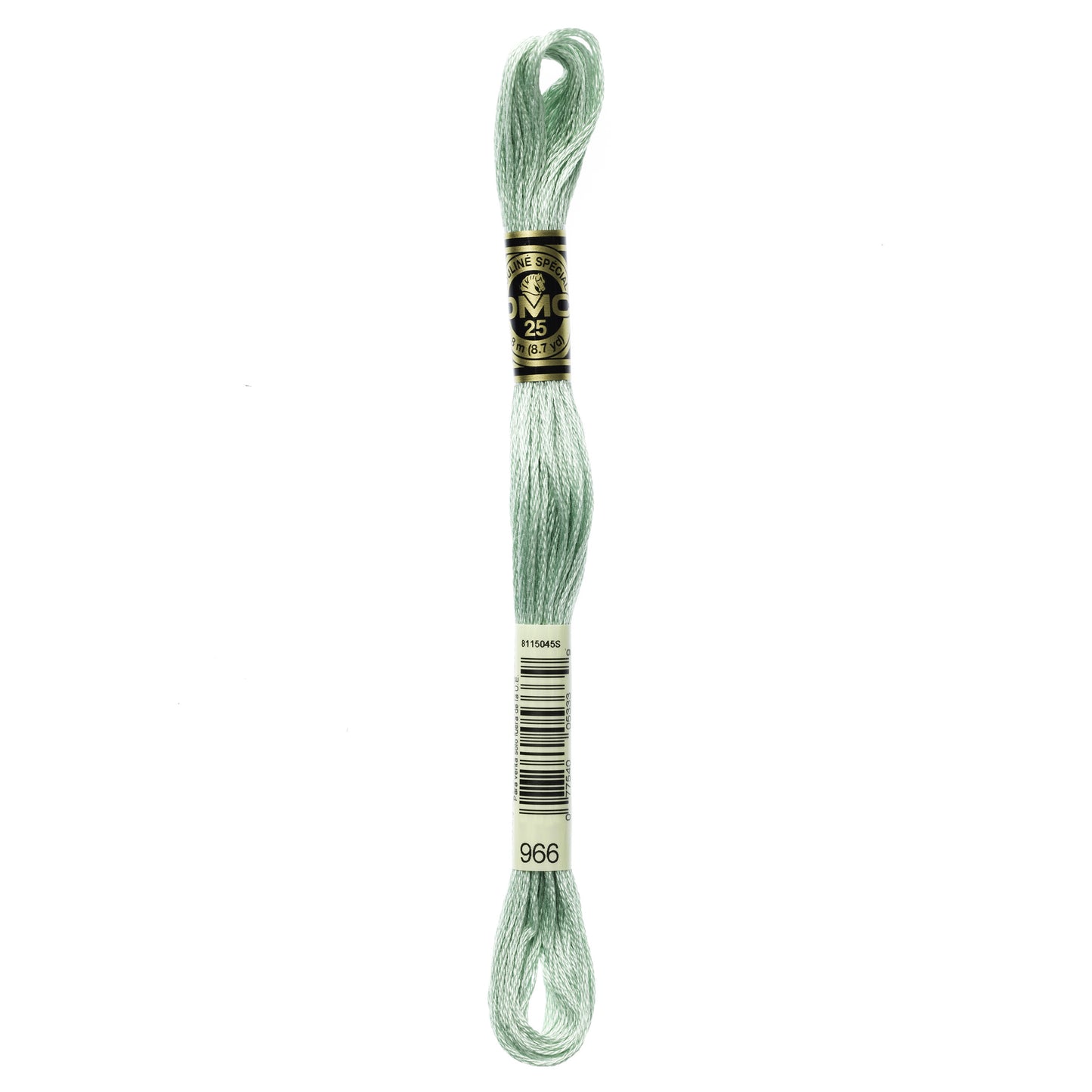 Mouliné Stranded Cotton:  8m: Skein - Pearlescent Soft Green