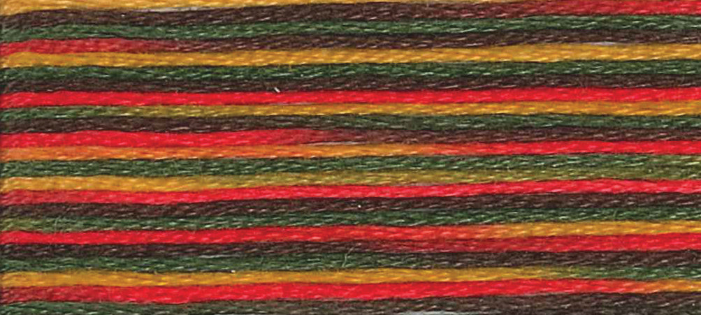 DMC Mouline Colour Variations:  8m: Skein - Poppy Fields