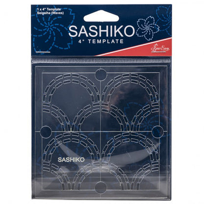 Sashiko: Template: 4in: Seigaiha (Waves)
