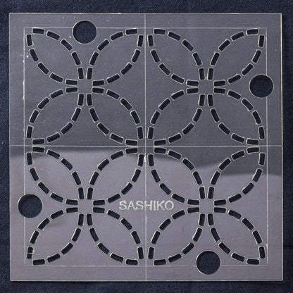 Sashiko: Template: 4in: Shippou (Seven Treasures)