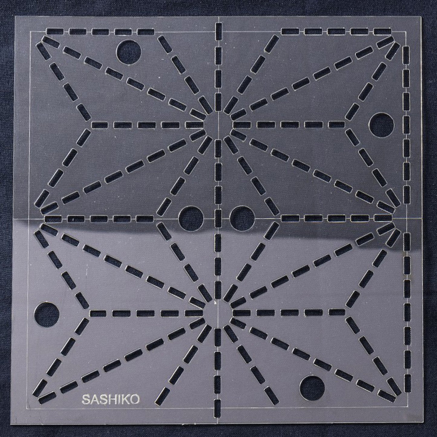 Sashiko: Template: 6in: Asa No Ha (Hemp Leaf)