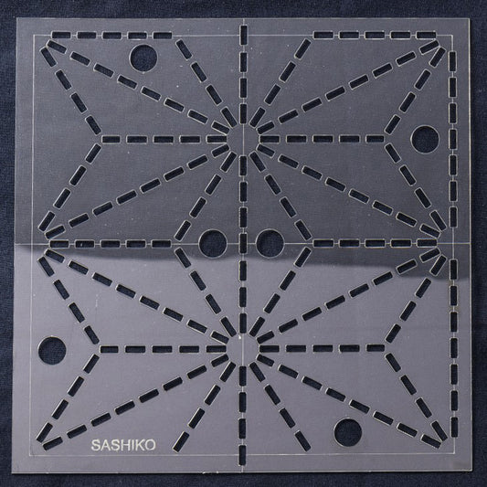 Sashiko: Template: 6in: Asa No Ha (Hemp Leaf)