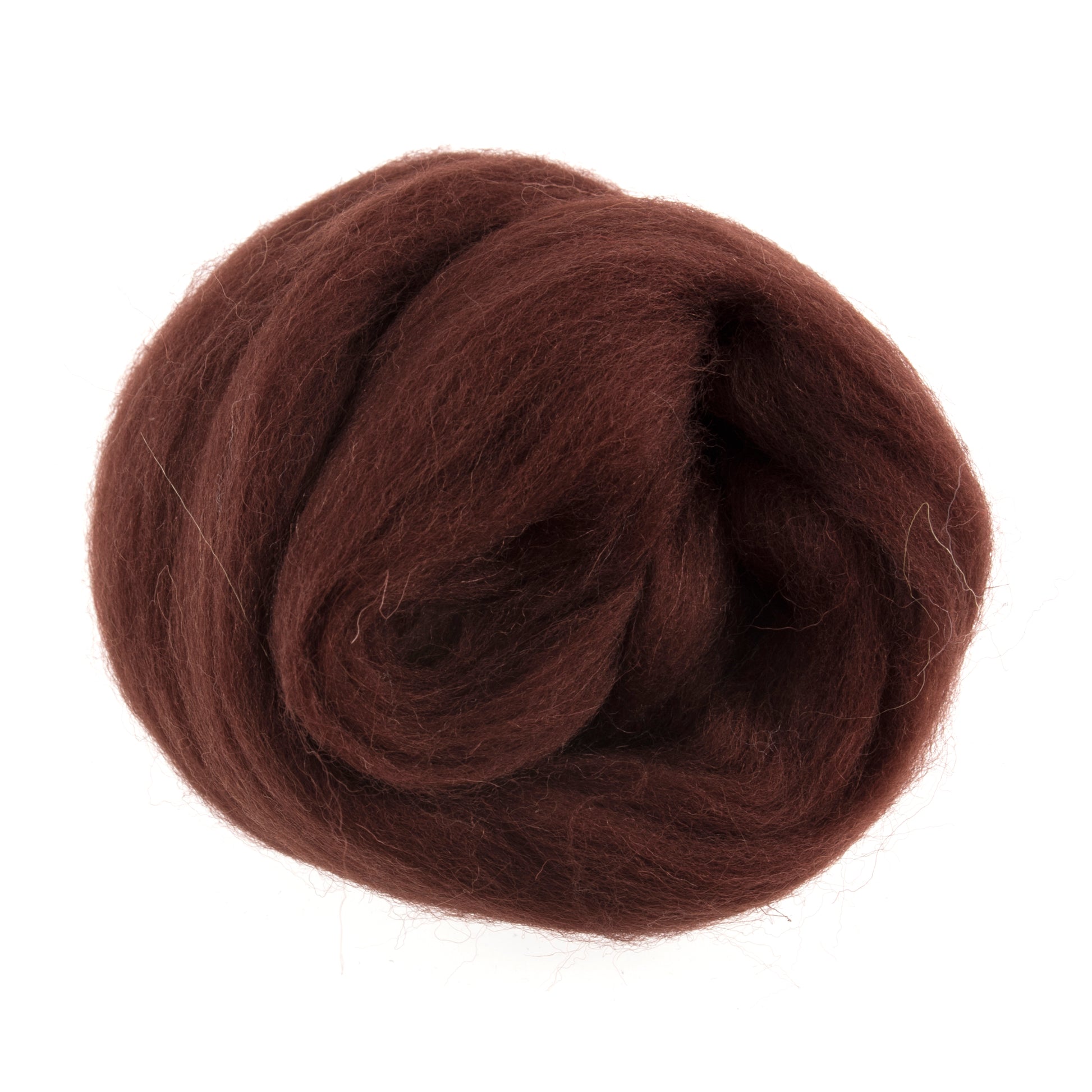 Trimits wool roving in chocolate 10g pack