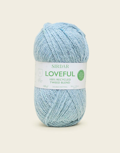 Sirdar Loveful 100% Recycled Tweed Blend Acrylic Double Knit Yarn