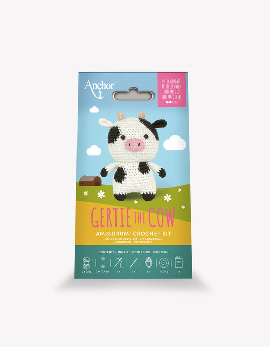 Anchor Gertie the Cow Small Amigurumi Crochet Kit 