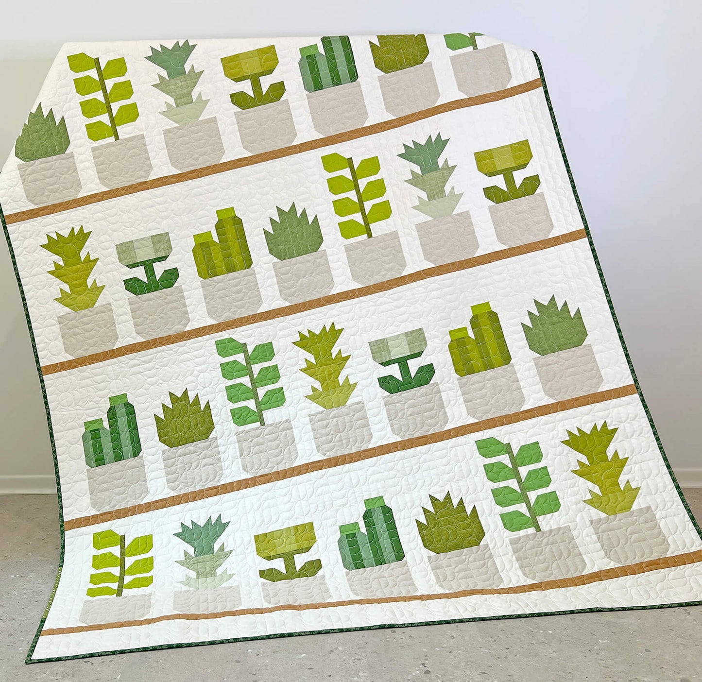 quilt pattern, Aloe, Jade, Prickly, Flower, and Cactus plants 