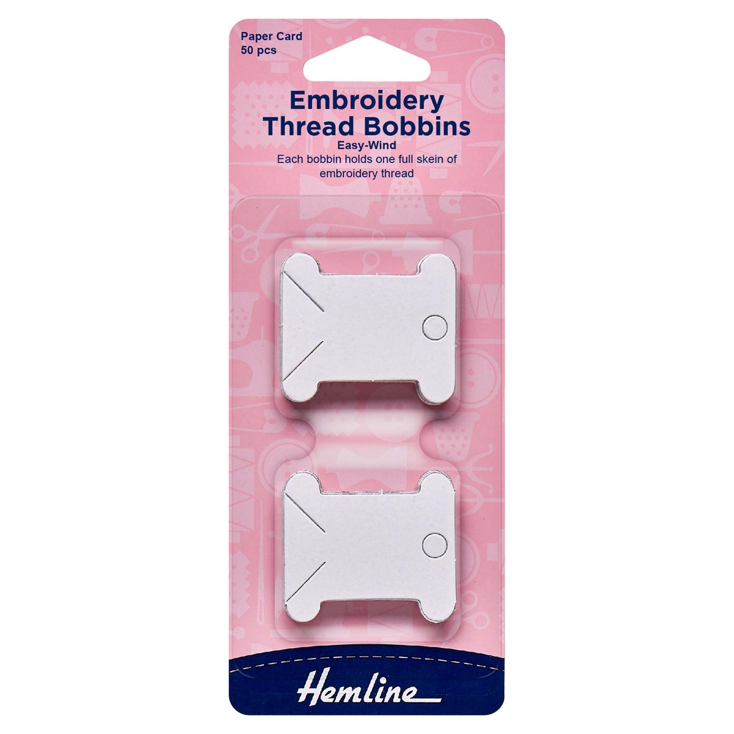 Embroidery Thread Bobbins – Paper (Pack of 50)
