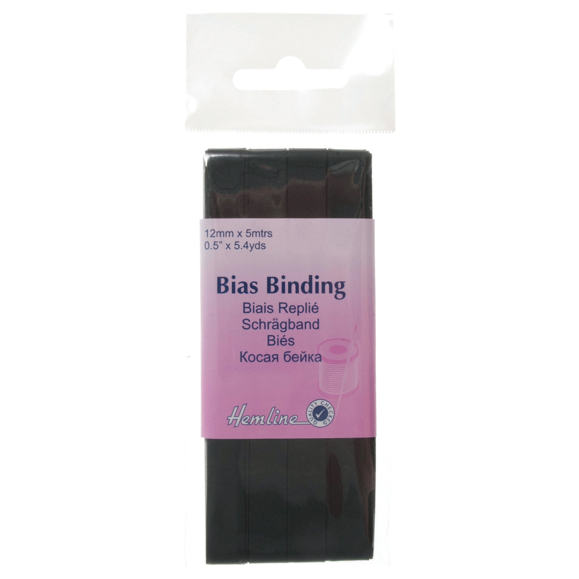 Trim: Bias Binding: Polycotton: 5m x 12mm: Bottle