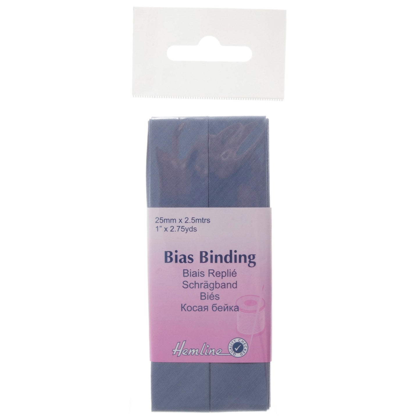 Saxe Polycotton Bias Binding 2.5m x 25mm
