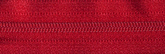 Nylon Dress Zip 20cm Red