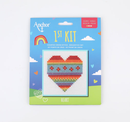 Anchor 1st Kit - Cross Stitch- HEART
