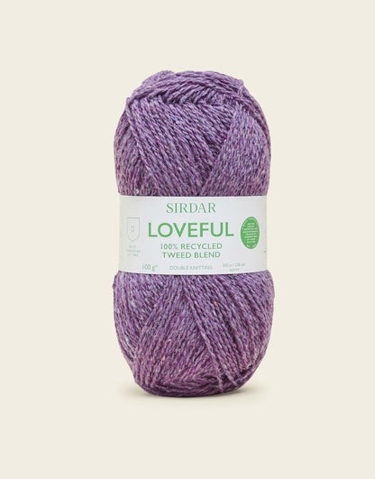 Sirdar Loveful 100% Recycled Tweed Blend Acrylic Double Knit Yarn