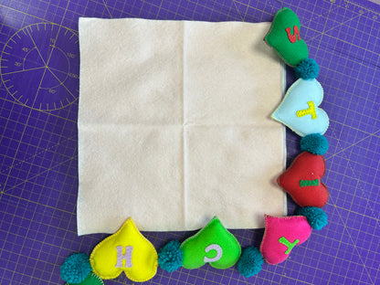 Felt Squares Wool Viscose 30 x 30cm [12 inch squares]