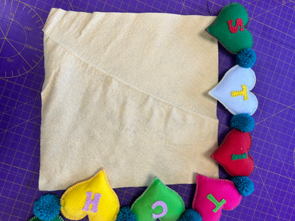 Felt Squares Wool Viscose 30 x 30cm [12 inch squares]