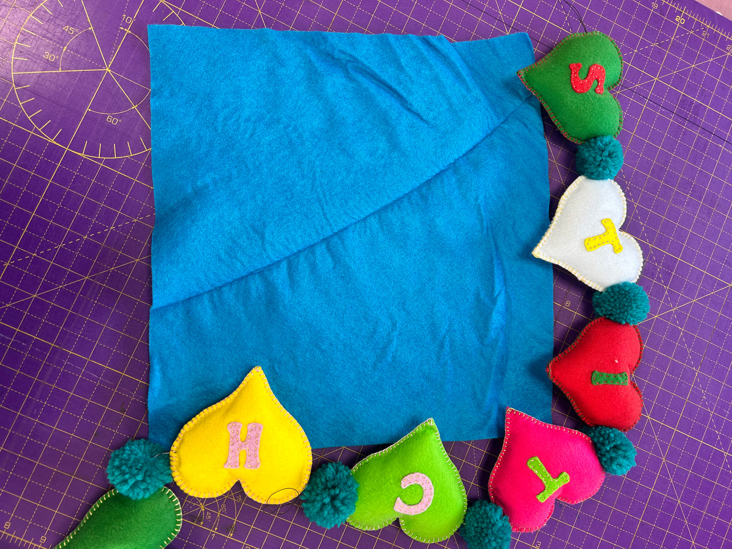 Felt Squares Wool Viscose 30 x 30cm [12 inch squares]