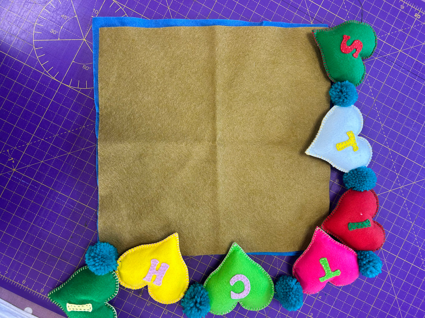 Felt Squares Wool Viscose 30 x 30cm [12 inch squares]