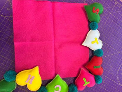 Felt Squares Wool Viscose 30 x 30cm [12 inch squares]