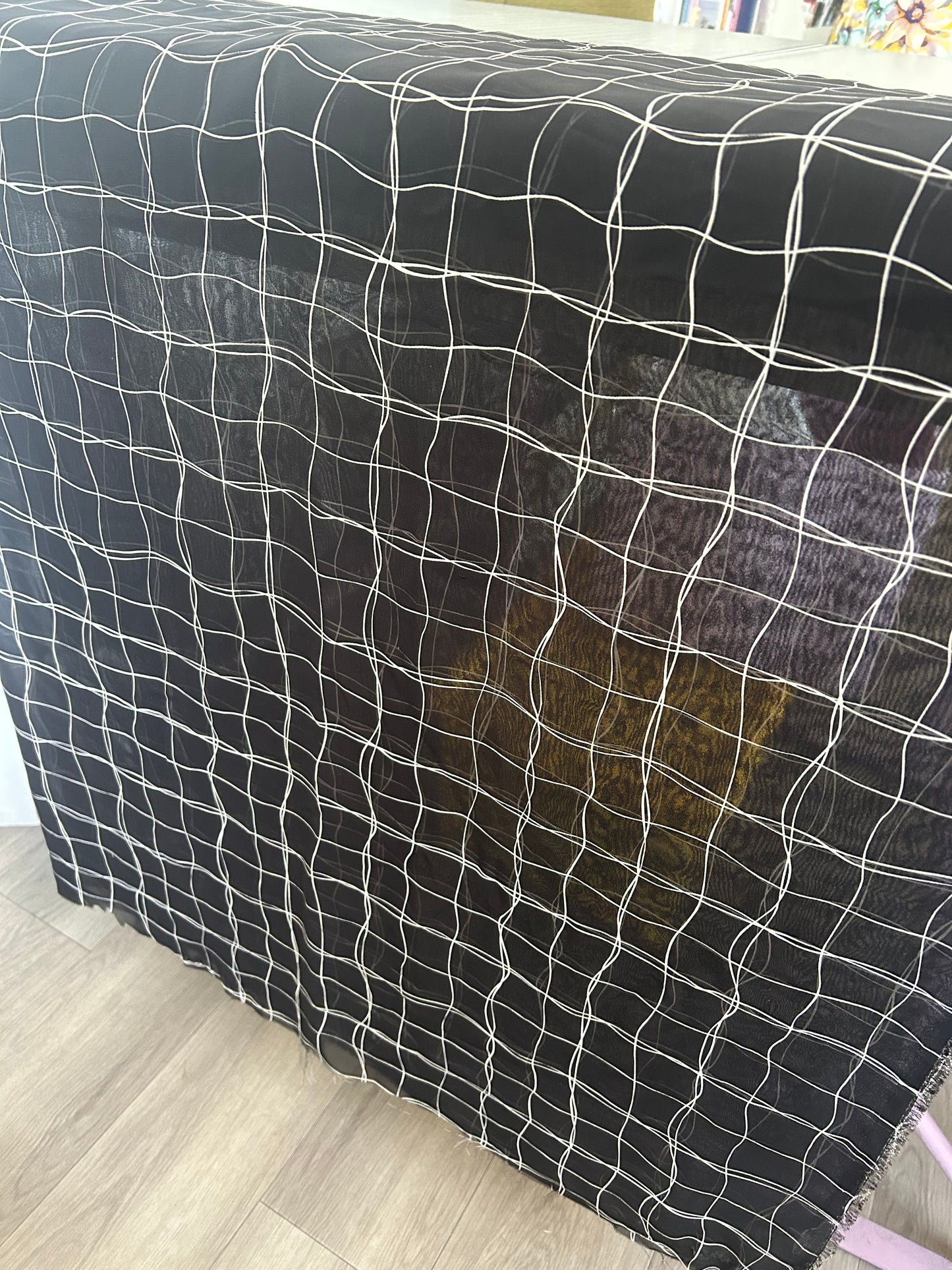 Dead stock Black Chiffon