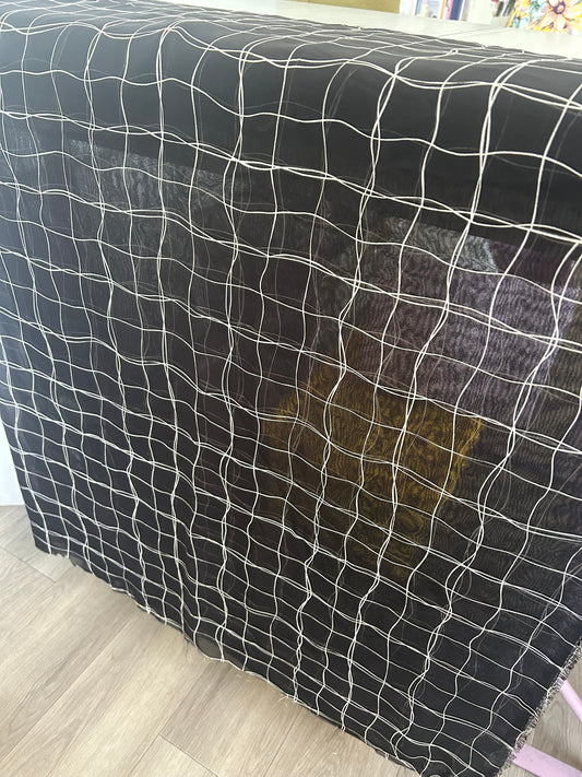 Dead stock Black Chiffon